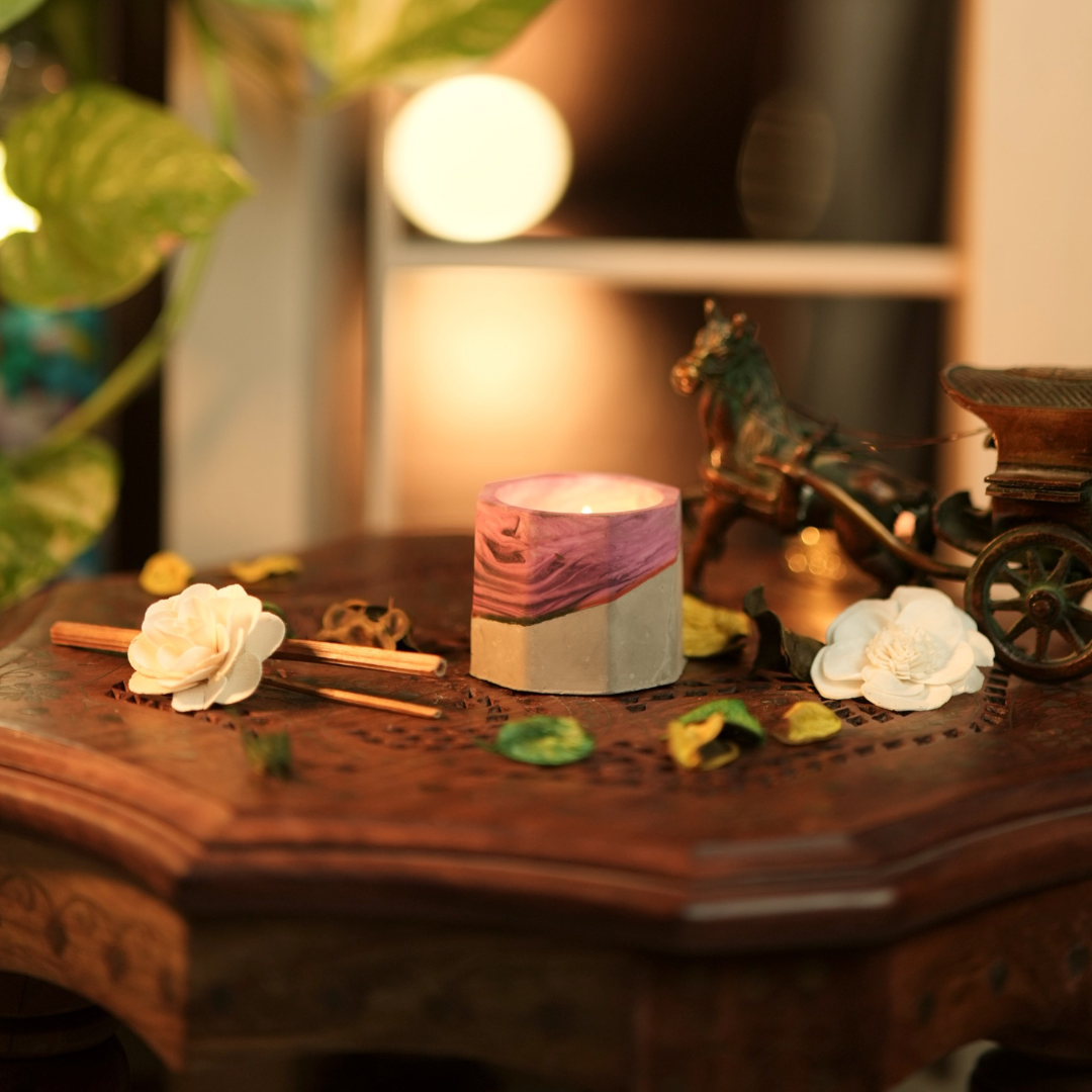 Shop Handmade Concrete & Rose Epoxy Planters – Unique & Elegant Design