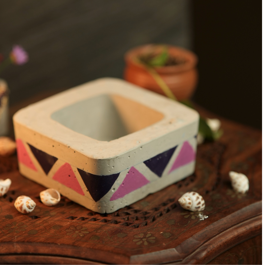 Shop Handmade & Hand-Painted Concrete Planters in Vibrant Colors – Unique & Stylish