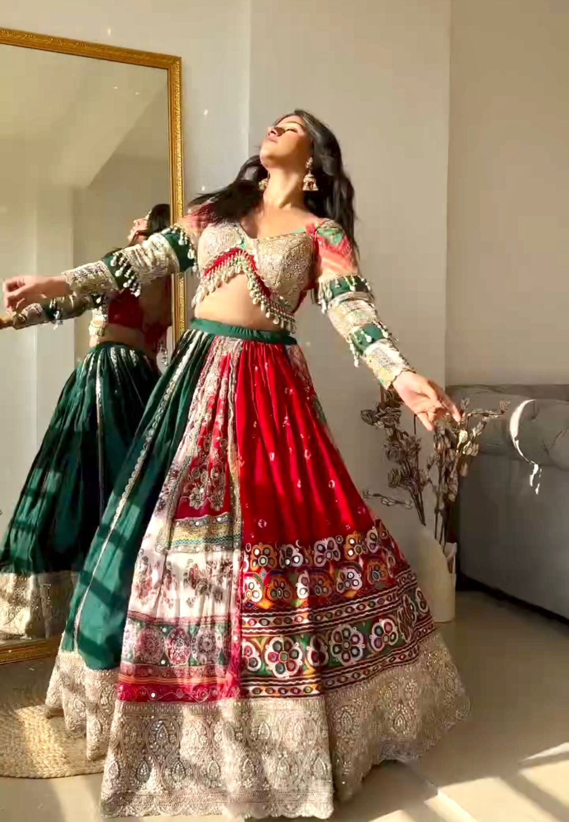 New Designer Printed Navratri Lehenga Choli