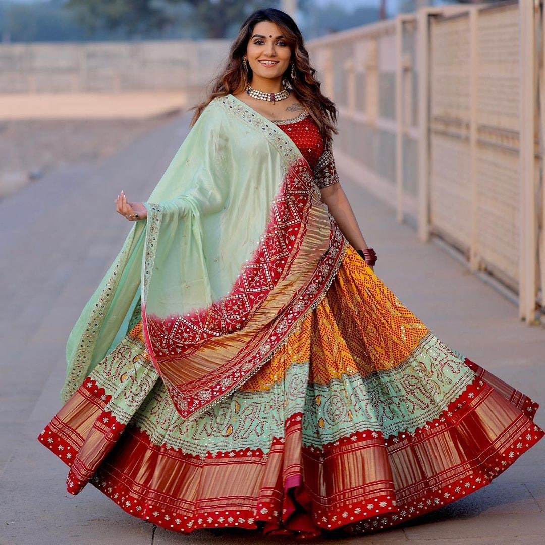 New Collection Navratri Lehenga in Digital Print
