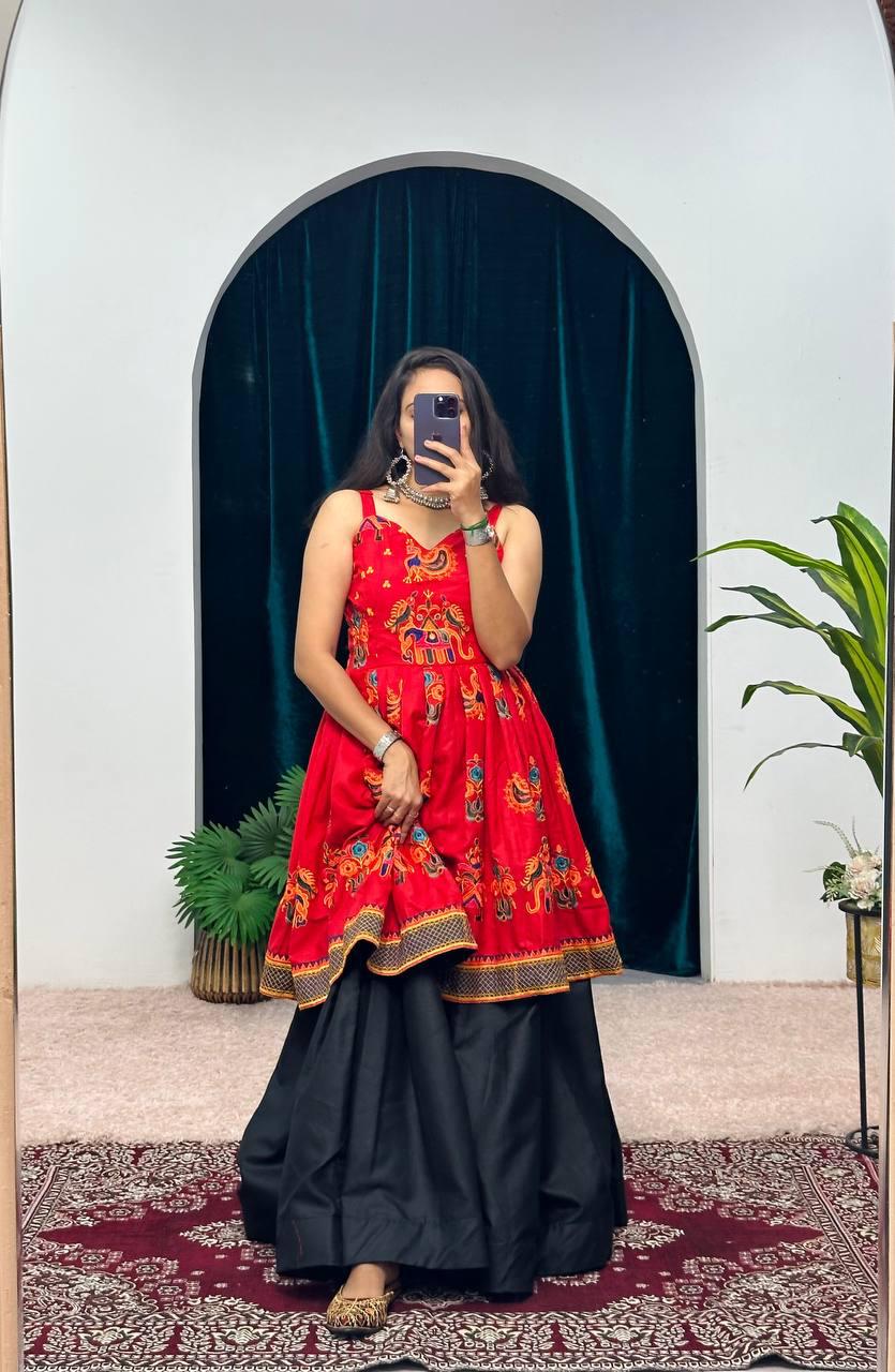 New Embroidery Work Navratri Lehenga, Kediya