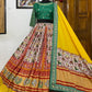 Green & Red Real Mirror Work Navratri Lehenga