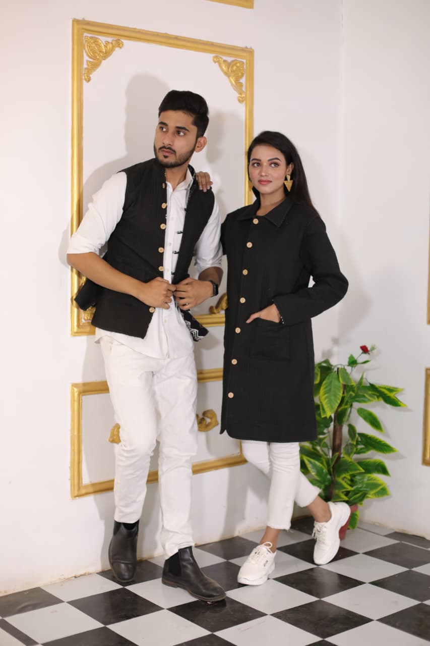 Bagru Cotton Printed Reversible Quilted Jackets