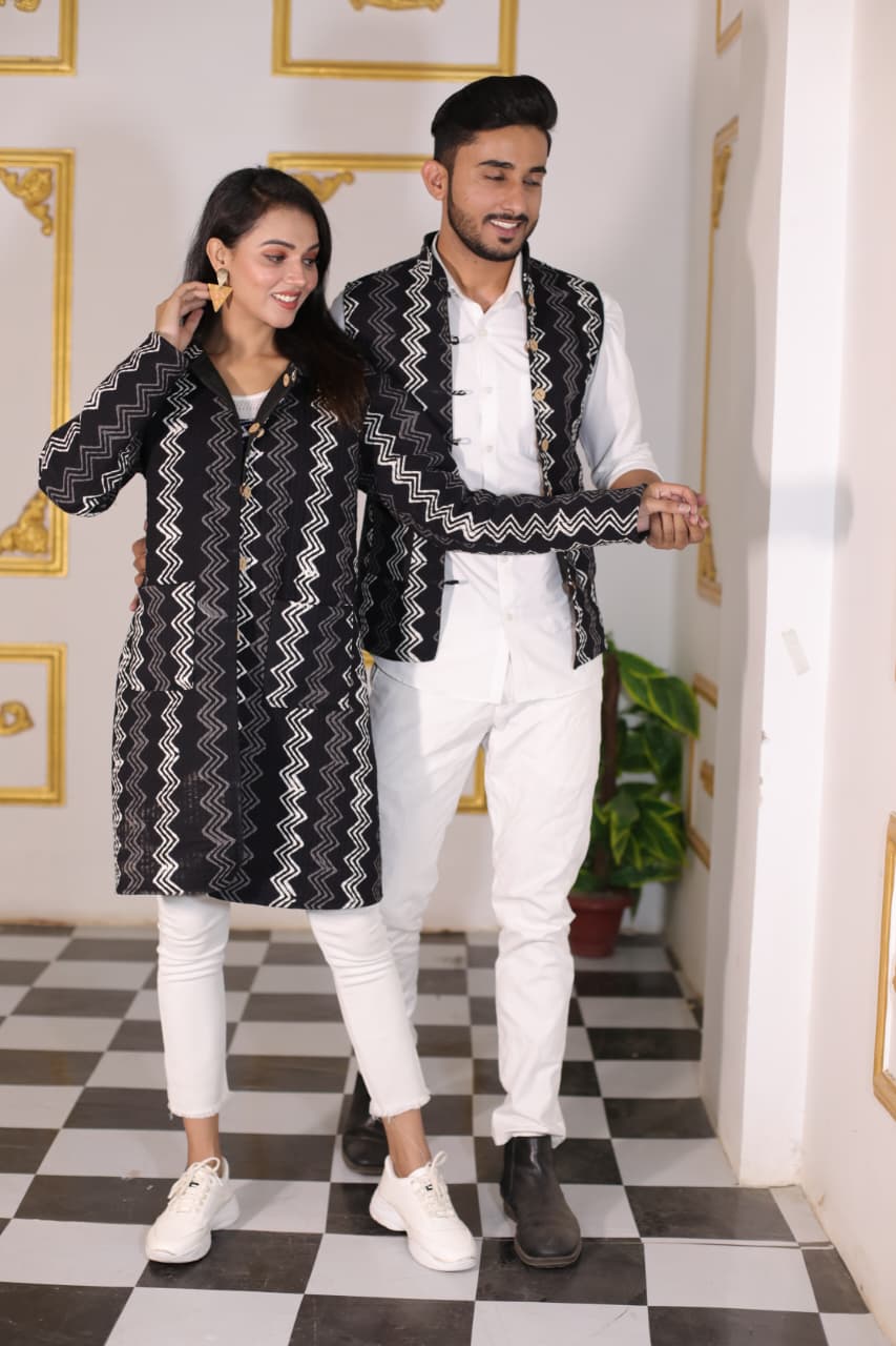 Bagru Cotton Printed Reversible Quilted Jackets