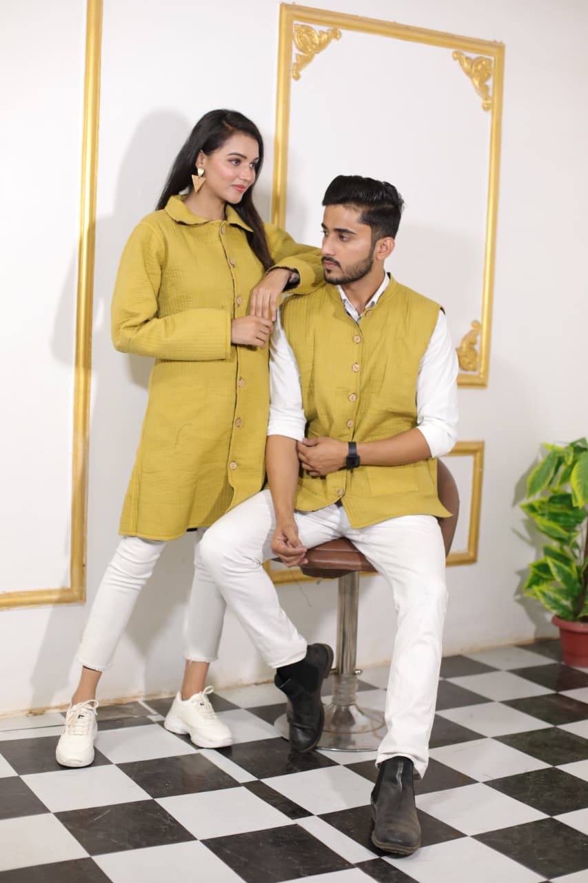 Bagru Cotton Printed Reversible Quilted Jackets