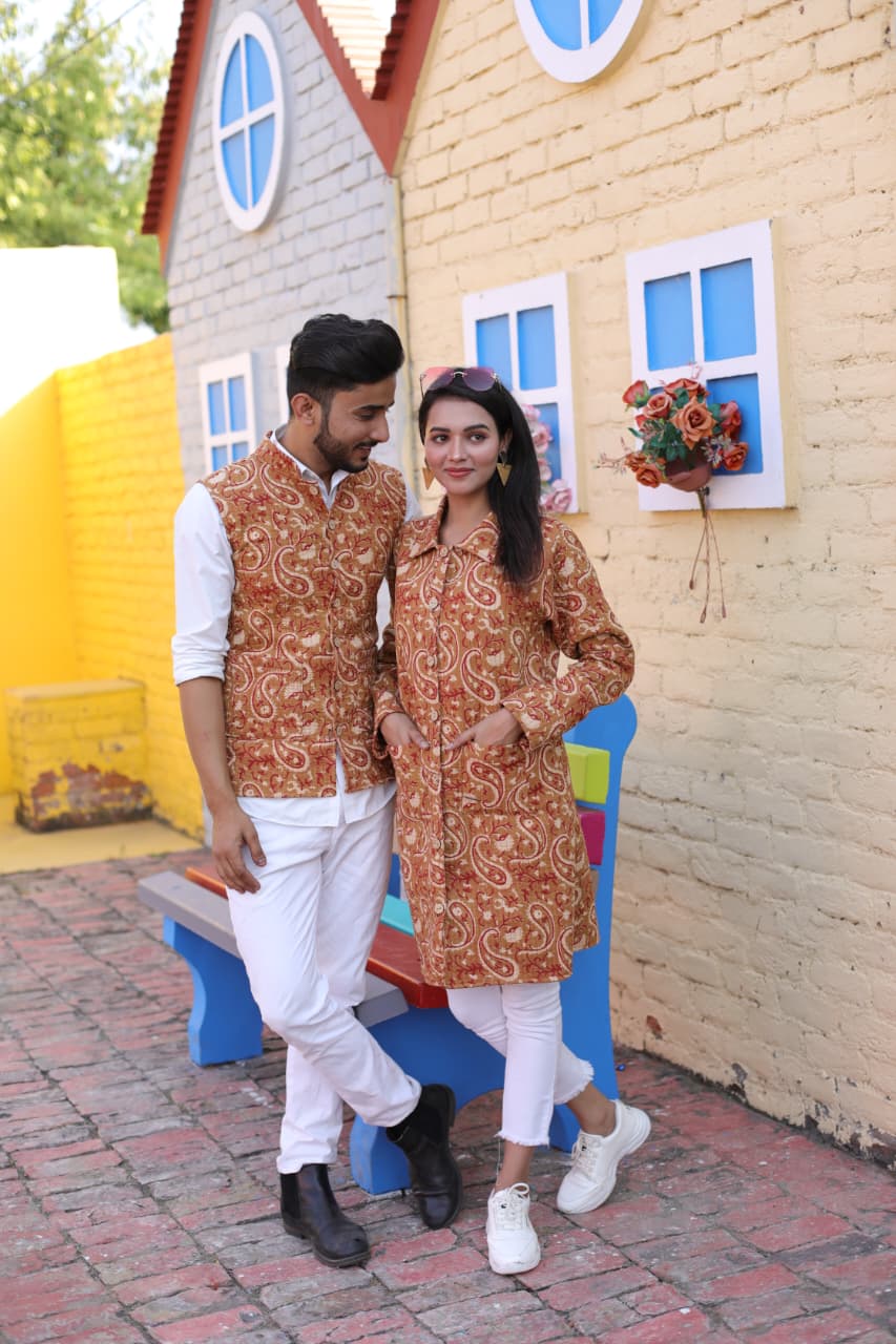 Bagru Cotton Printed Reversible Quilted Jackets