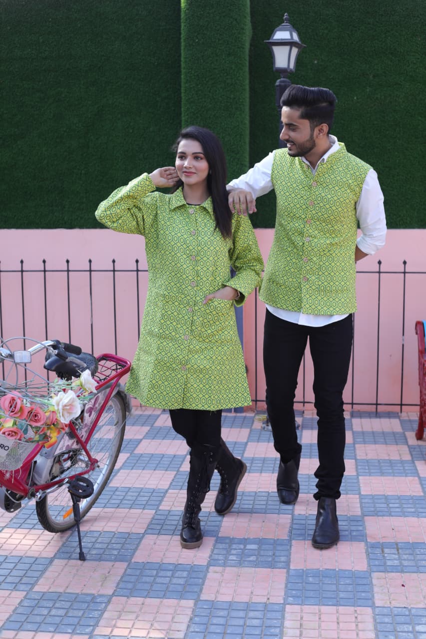 Bagru Cotton Printed Reversible Quilted Jackets